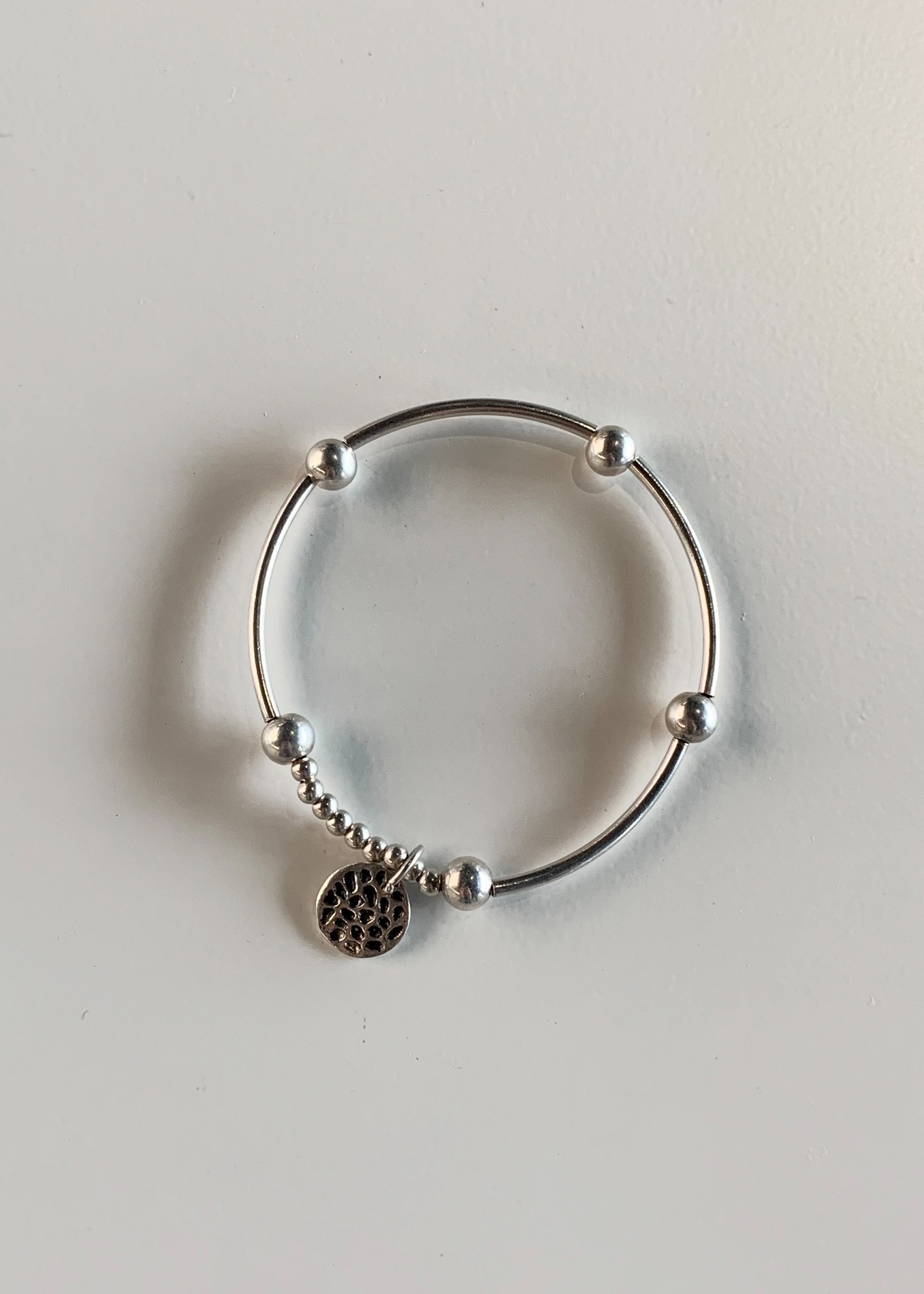 segment silver bracelet