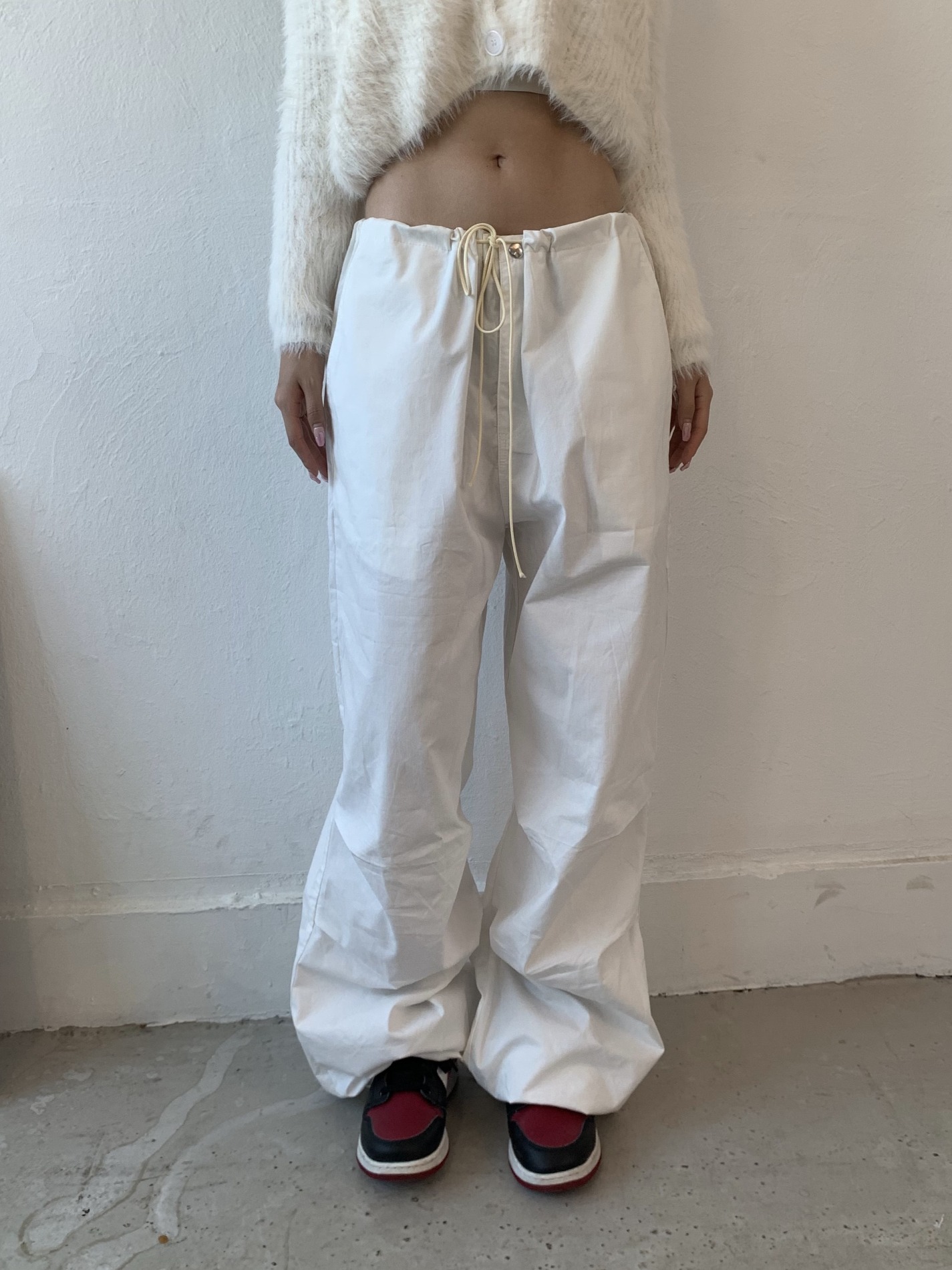 string bulky cotton pants (2color)