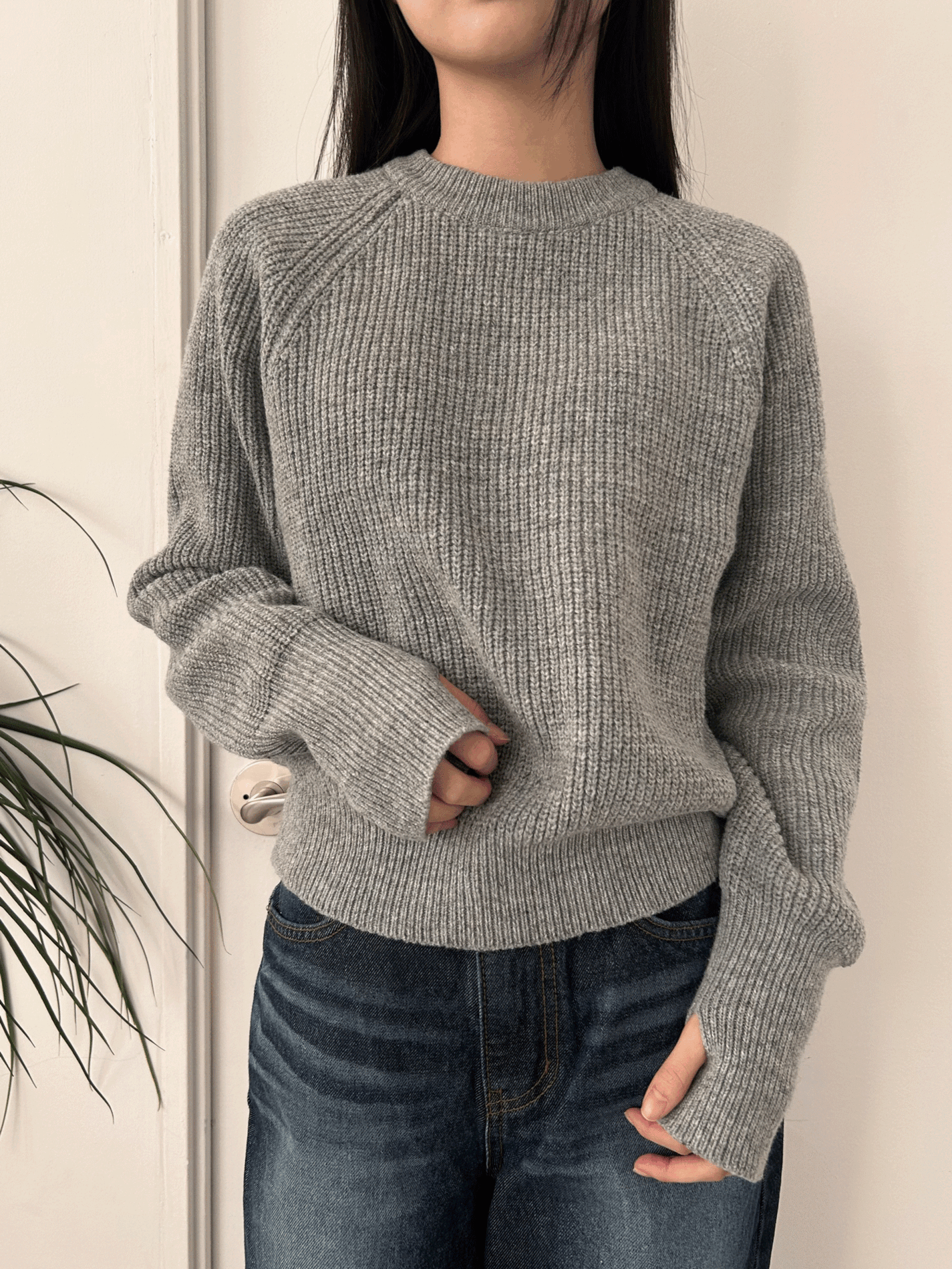 raglan warmer knit (4color)