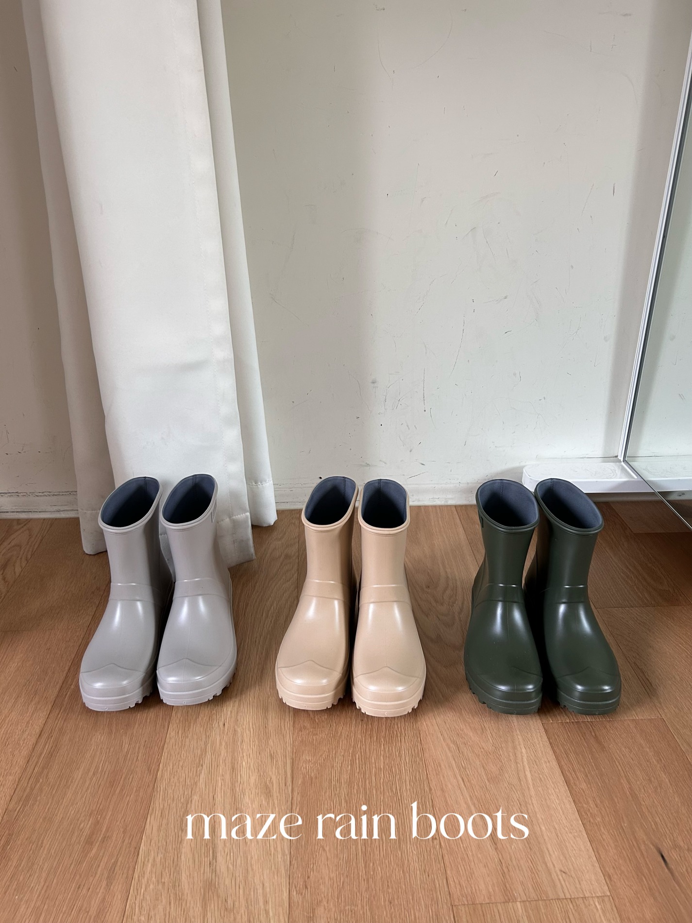 [국내제작] maze rain boots (4color)