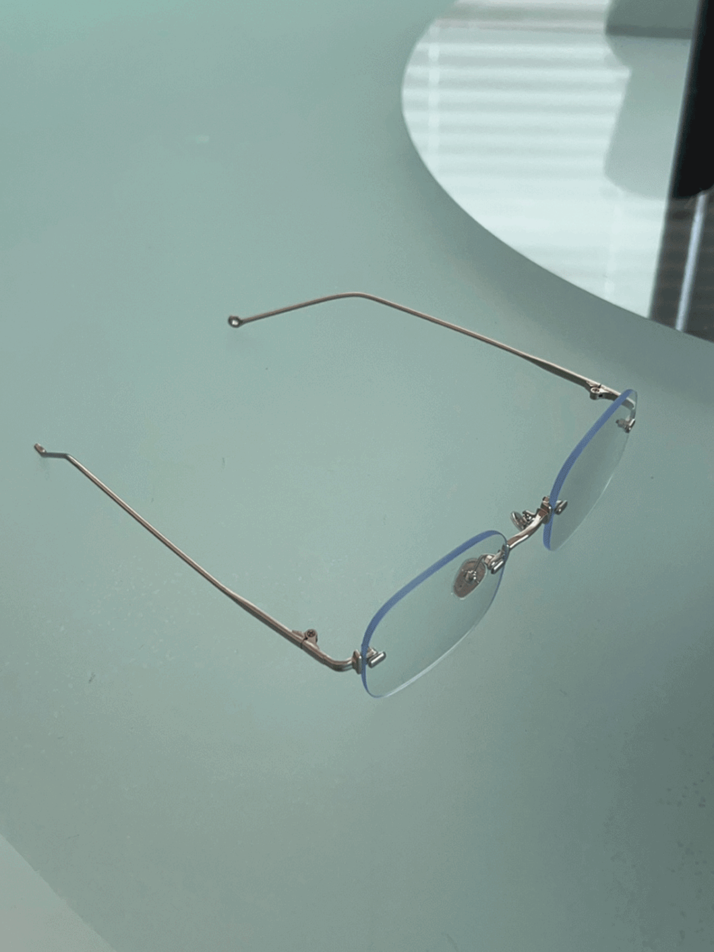 rimless glasses (2color)